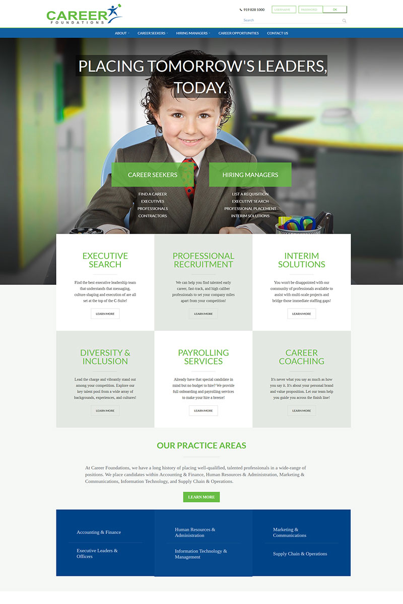 Raleigh WordPress Development for Career Foundations