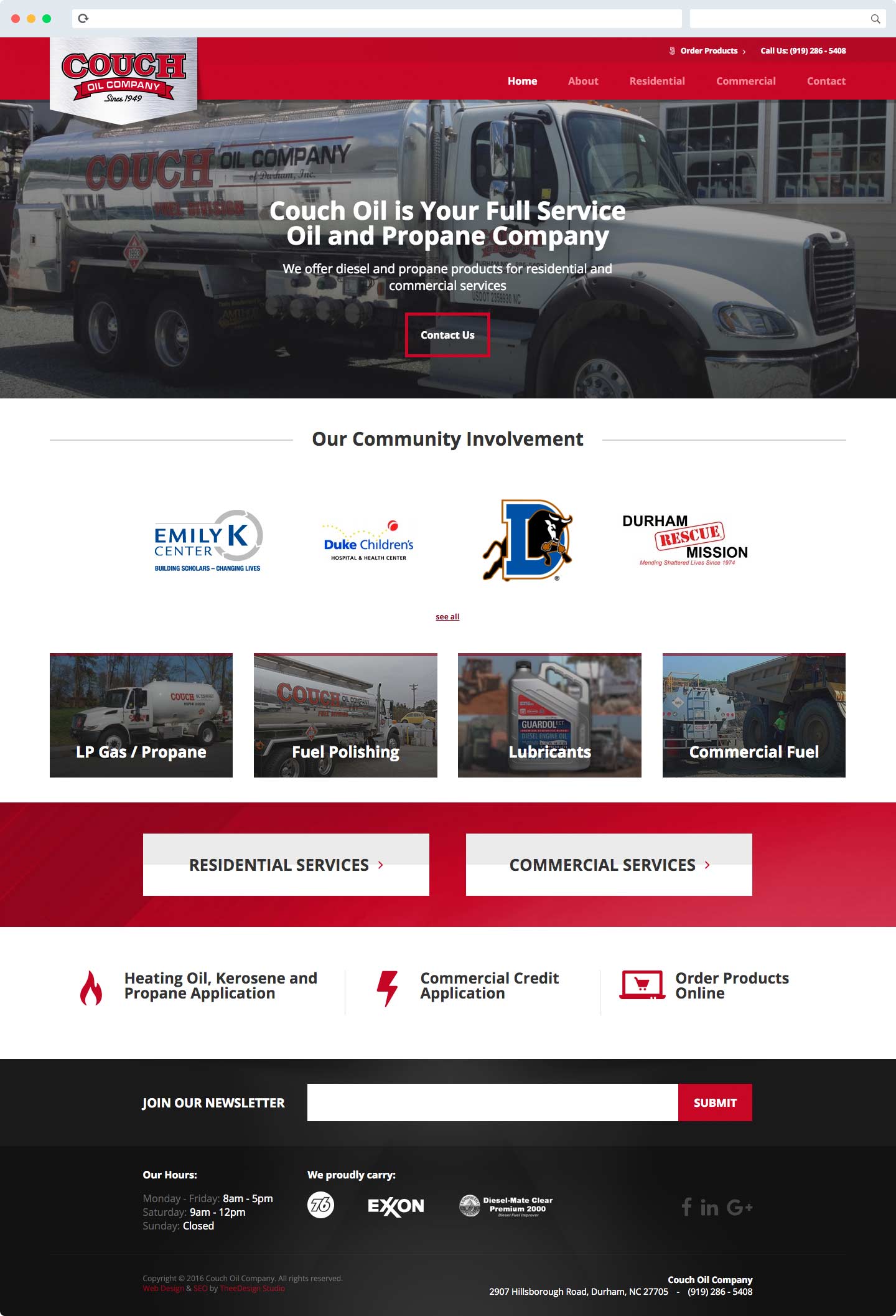 Couch Oil WordPress Redesign