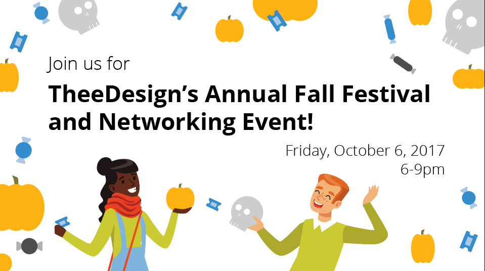 Join Us for TheeDesign's 6th Annual Fall Celebration, Networking, and Pumpkin Carving Party!