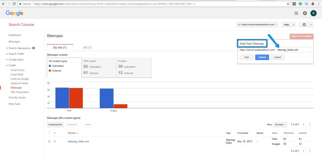 Υποβολή Sitemap Αναζήτηση στο Google Κονσόλα Αναζήτηση Google Κονσόλα Υποβολή Sitemap