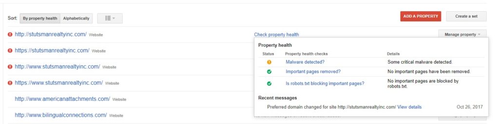 Κέντρο Μηνυμάτων Αναζήτησης Του Google Κονσόλα Αναζήτηση Google Κονσόλα Μήνυμα Portal