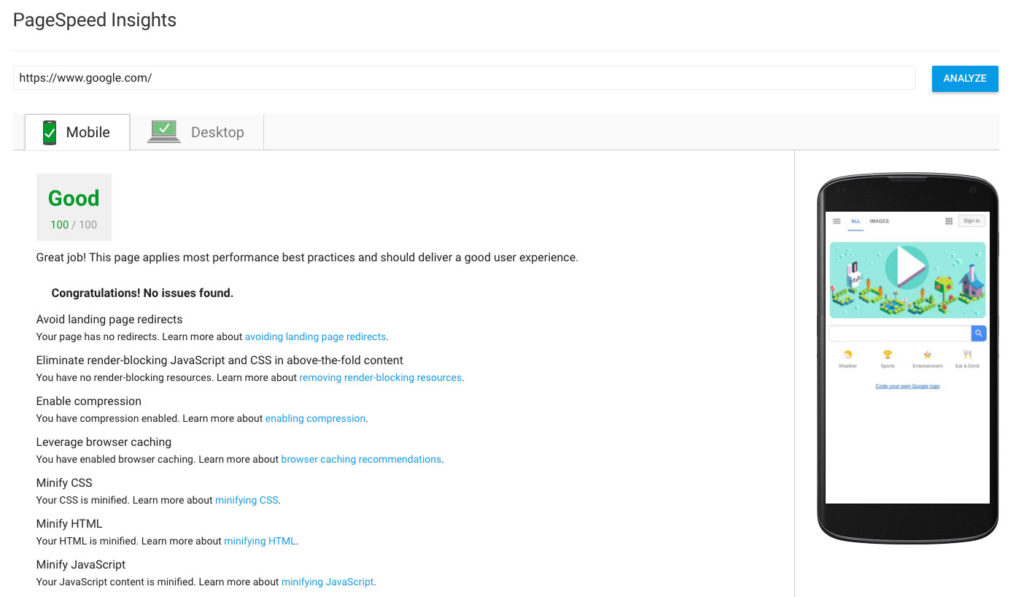 google-page-speed-insights-1024x597 Businesses Without Mobile Supported Websites Are Losing Money